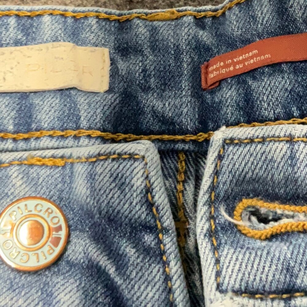 Pilcro Skater Low-Rise Wide-Leg Jeans | Palazzo Denim | Size 27 - Picture 10 of 10